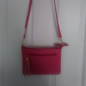 Pink crossbody purse